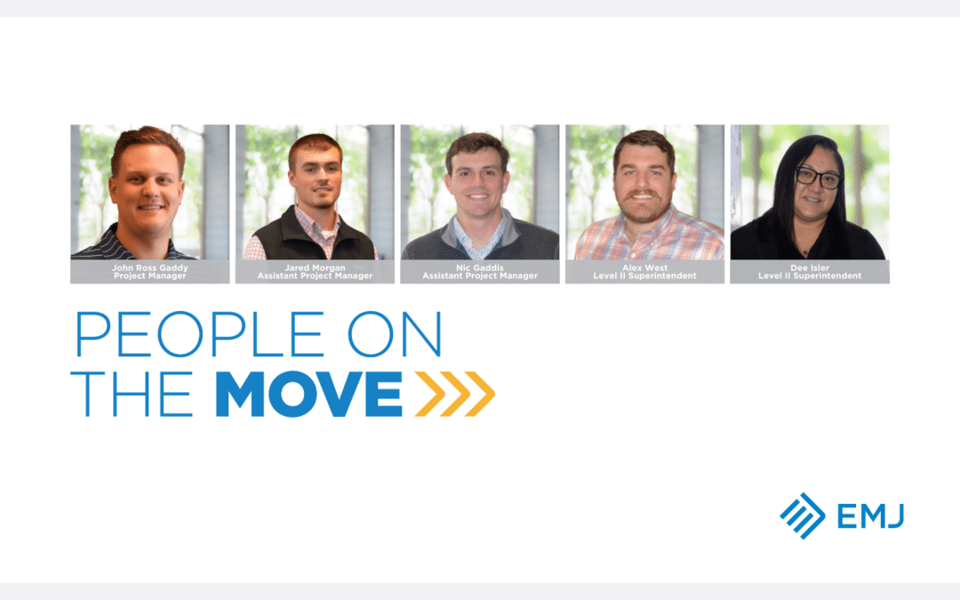 People on the Move: John Ross Gaddy, Jared Morgan, Nic Gaddis, Alex West, and Dee Isler